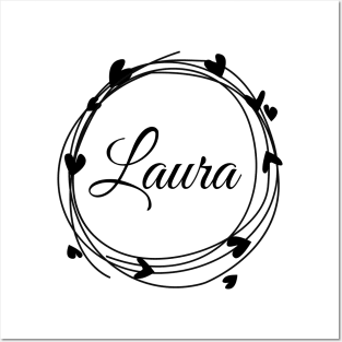 Laura name cute design Posters and Art